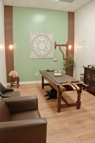 Therapy room seating area